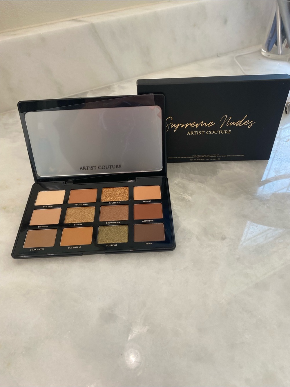 New Artist Couture Supreme Nudes Eyeshadow Palette - 12 Warm Neutral Shades